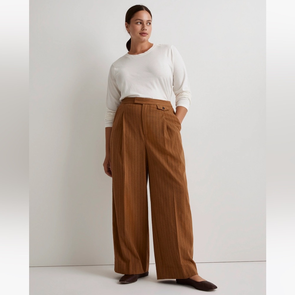 Madewell Brown Wide-Leg Pants